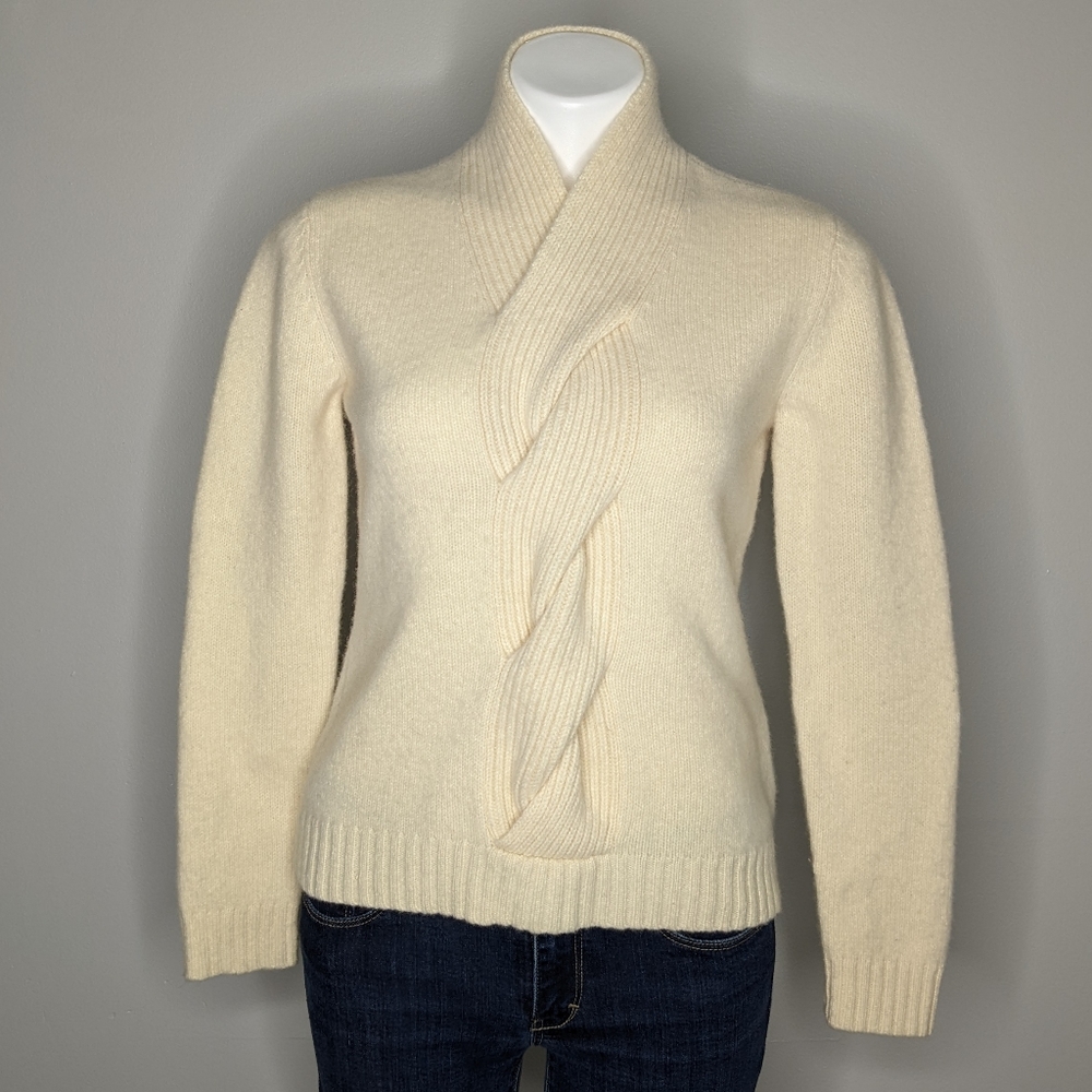 Lauren Ralph Lauren off white wool sweater M